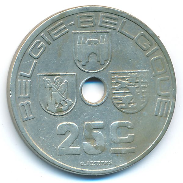Бельгия, 25 сентим (1938 г.)