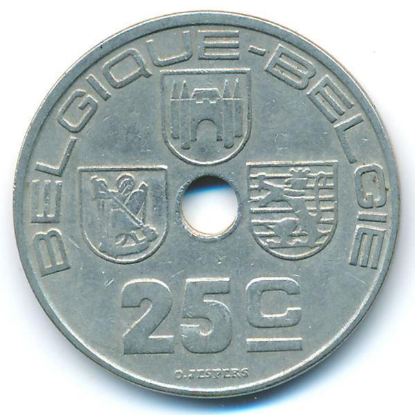 Бельгия, 25 сентим (1938 г.)