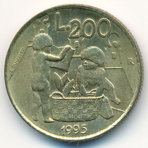 Сан-Марино, 200 лир (1995 г.)