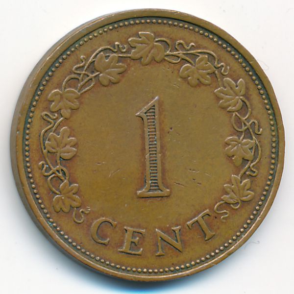 Мальта, 1 цент (1972 г.)
