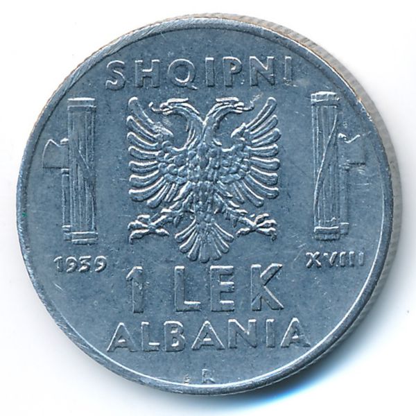 Албания, 1 лек (1939 г.)