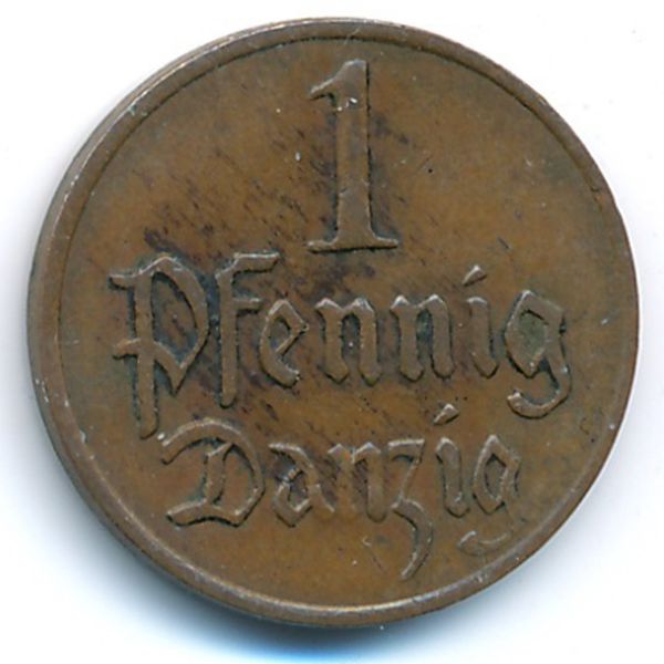 Данциг, 1 пфенниг (1923 г.)