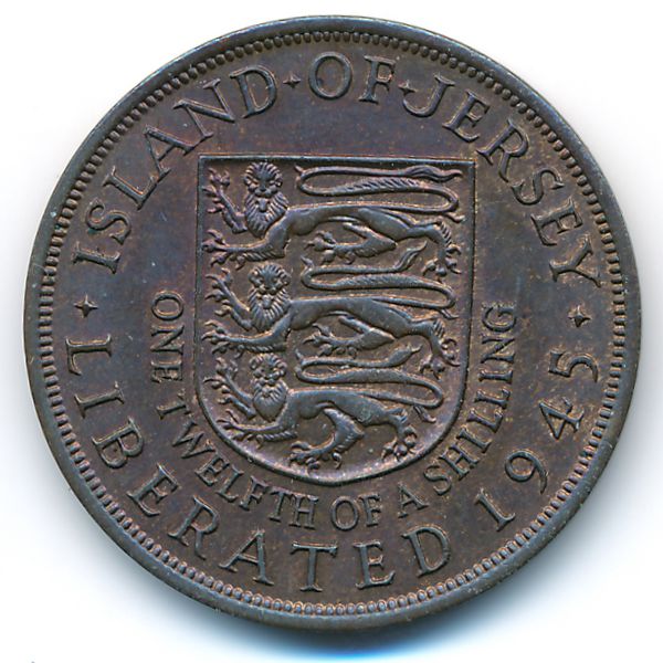 Джерси, 1/12 шиллинга (1945 г.)