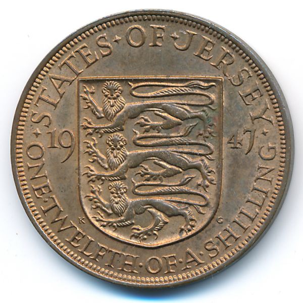 Джерси, 1/12 шиллинга (1947 г.)