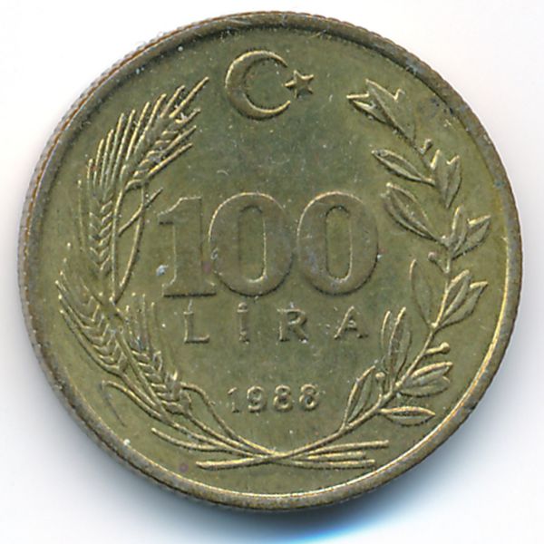 Турция, 100 лир (1988 г.)