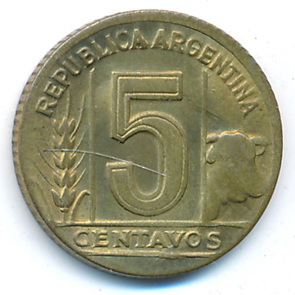 Аргентина, 5 сентаво (1948 г.)