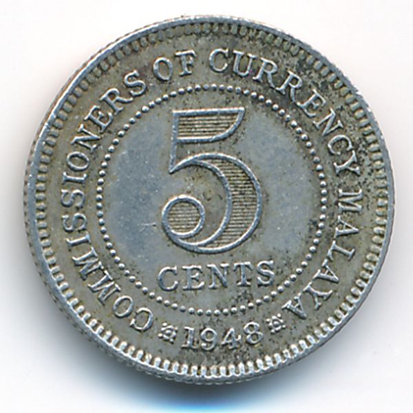 Малайя, 5 центов (1948 г.)