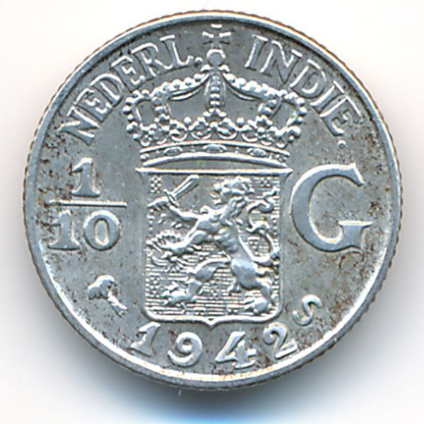 Нидерландская Индия, 1/10 гульдена (1942 г.)