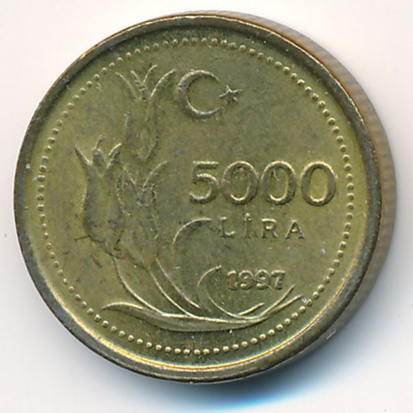 Турция, 5000 лир (1997 г.)