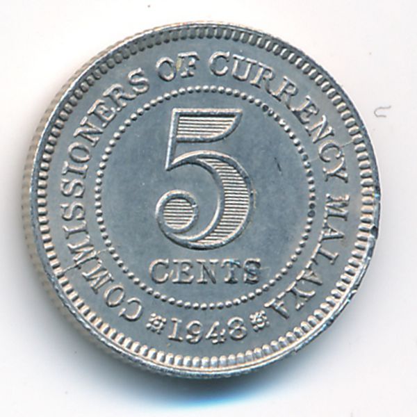 Малайя, 5 центов (1948 г.)