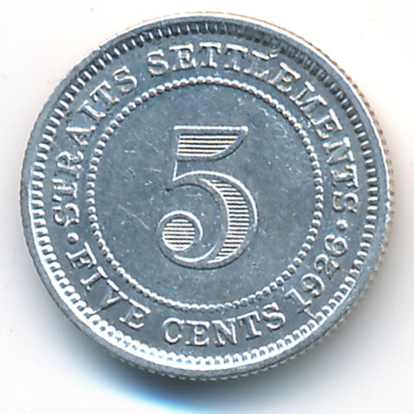 Стрейтс-Сетлментс, 5 центов (1926 г.)