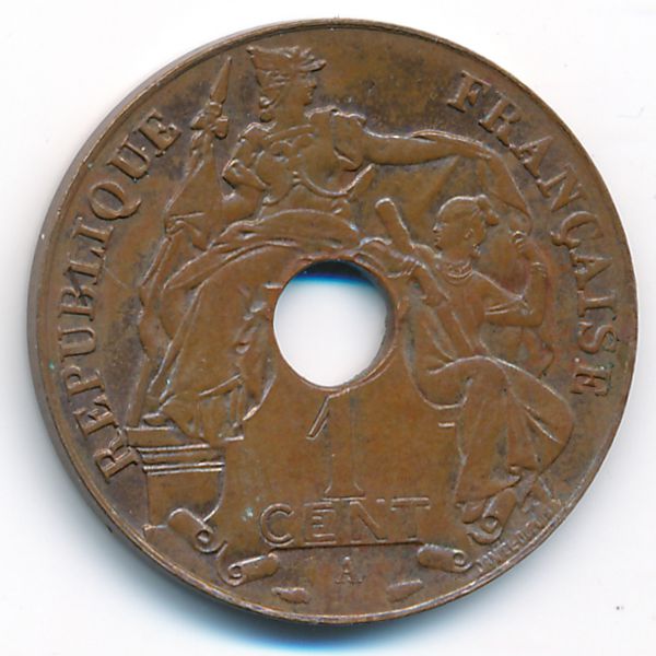 Французский Индокитай, 1 цент (1938 г.)