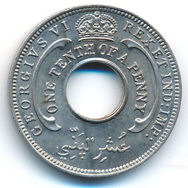 Британская Западная Африка, 1/10 пенни (1944 г.)