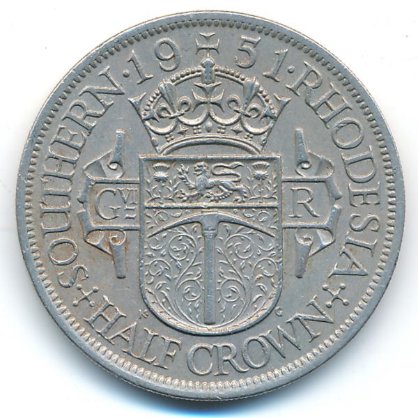 Южная Родезия, 1/2 кроны (1951 г.)