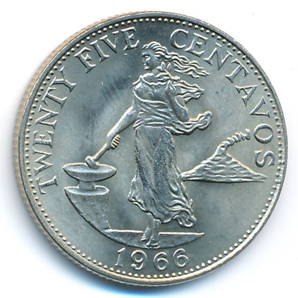 Филиппины, 25 сентаво (1966 г.)
