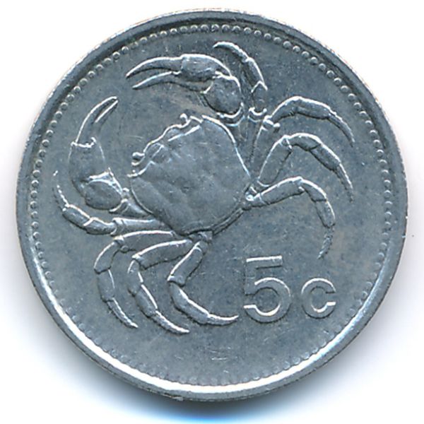 Мальта, 5 центов (1986 г.)