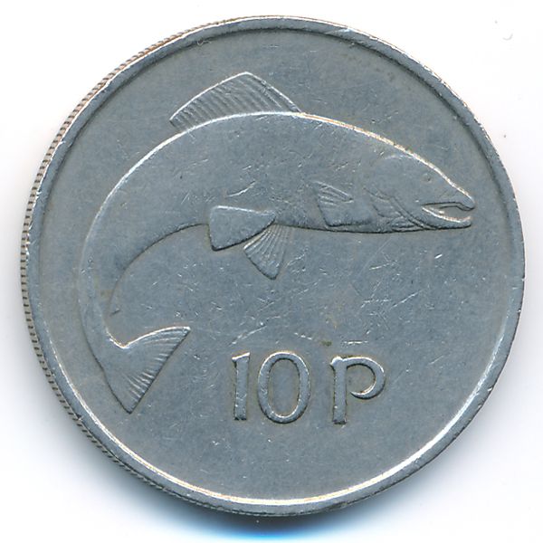 Ирландия, 10 пенсов (1975 г.)