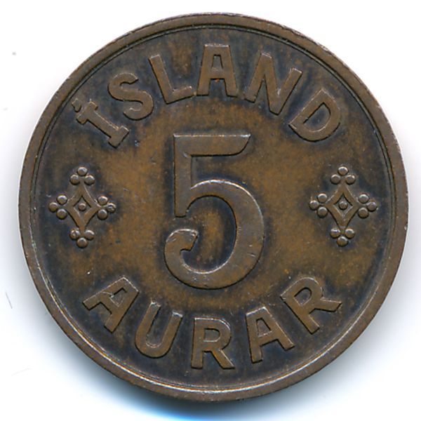 Исландия, 5 эйре (1940 г.)