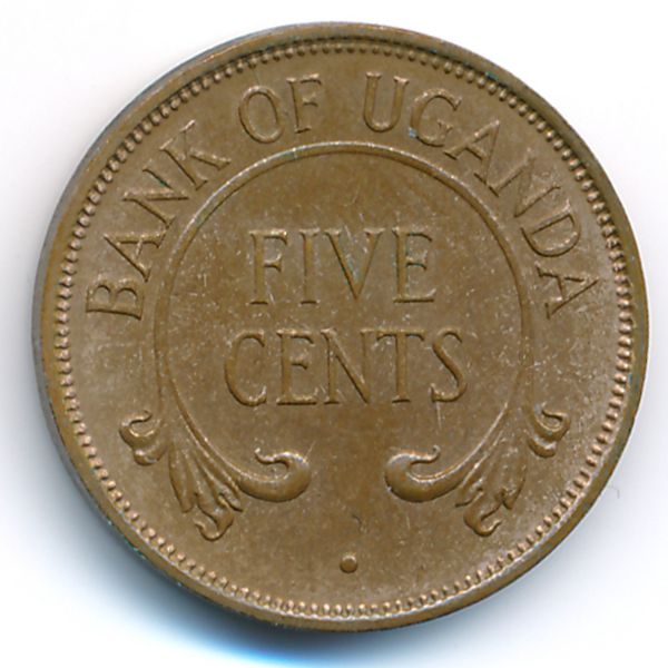 Уганда, 5 центов (1975 г.)