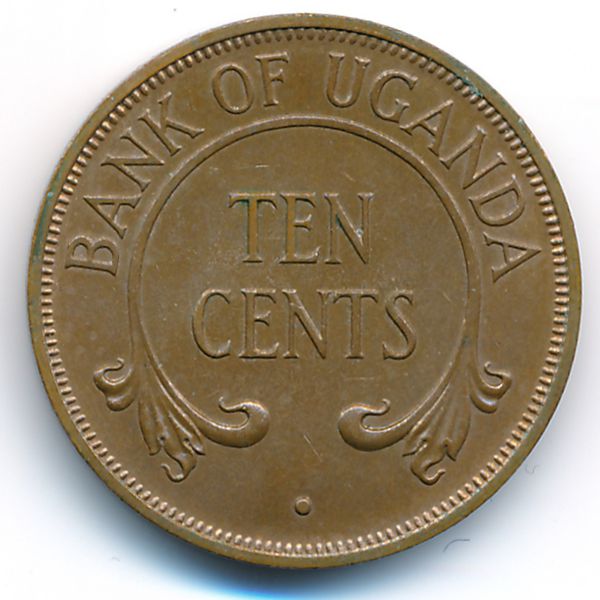 Уганда, 10 центов (1975 г.)