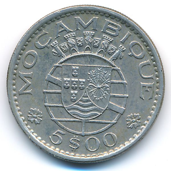 Мозамбик, 5 эскудо (1973 г.)