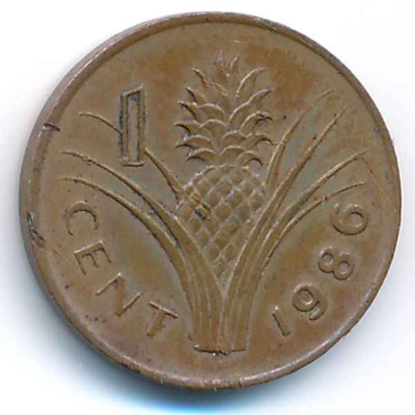 Свазиленд, 1 цент (1986 г.)