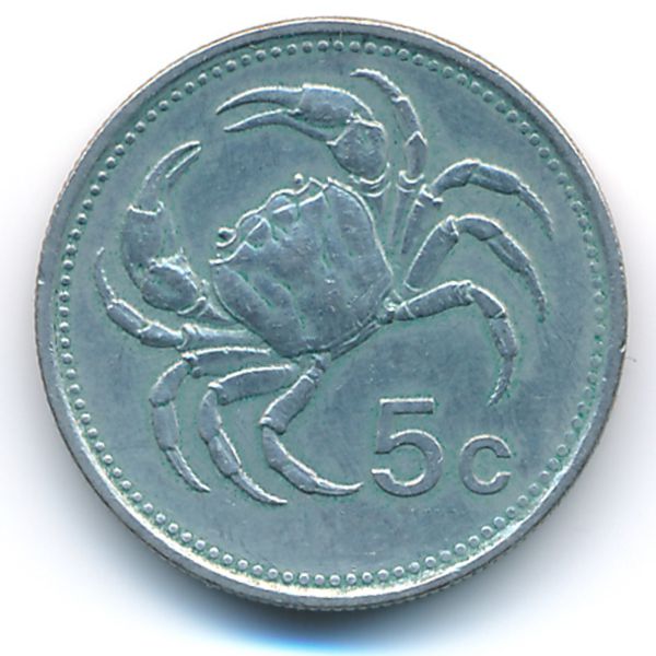 Мальта, 5 центов (1986 г.)