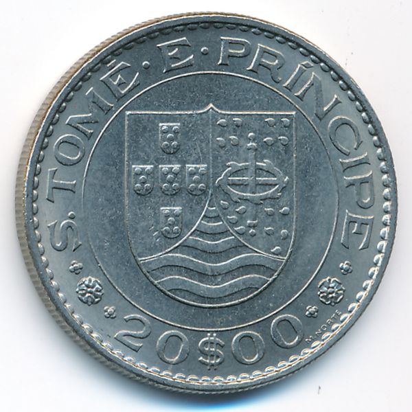 Сан-Томе и Принсипи, 20 эскудо (1971 г.)