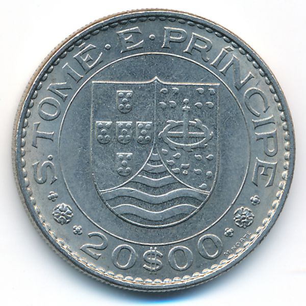 Сан-Томе и Принсипи, 20 эскудо (1971 г.)