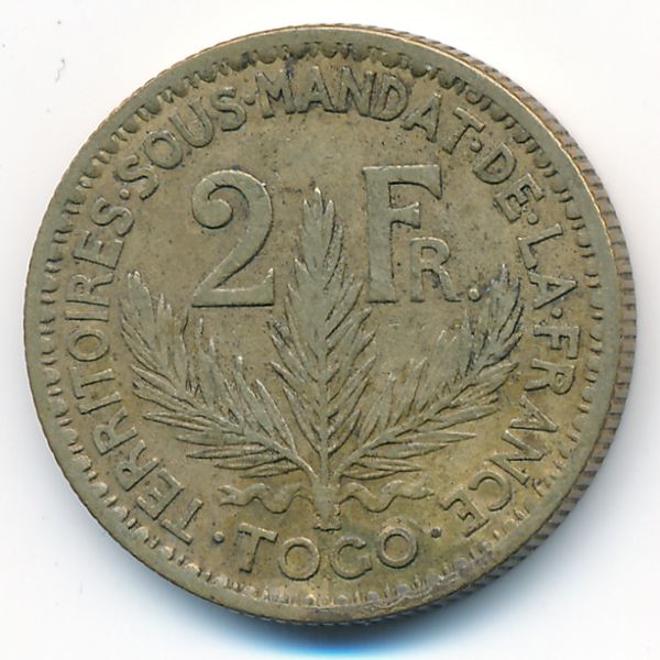 Того, 2 франка (1924 г.)