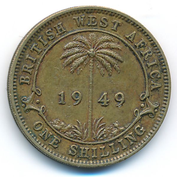 Британская Западная Африка, 1 шиллинг (1949 г.)