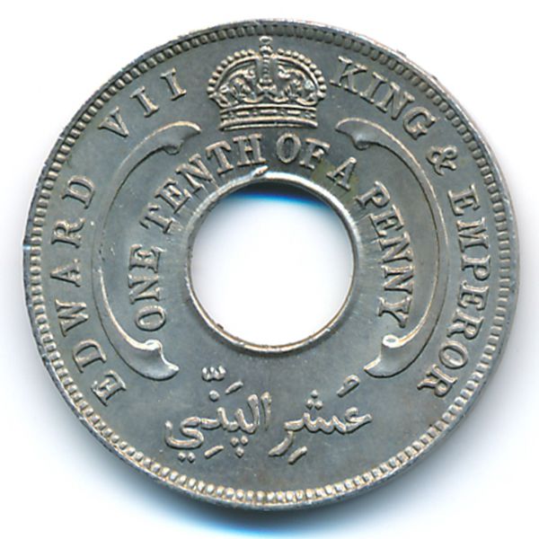 Британская Западная Африка, 1/10 пенни (1908 г.)