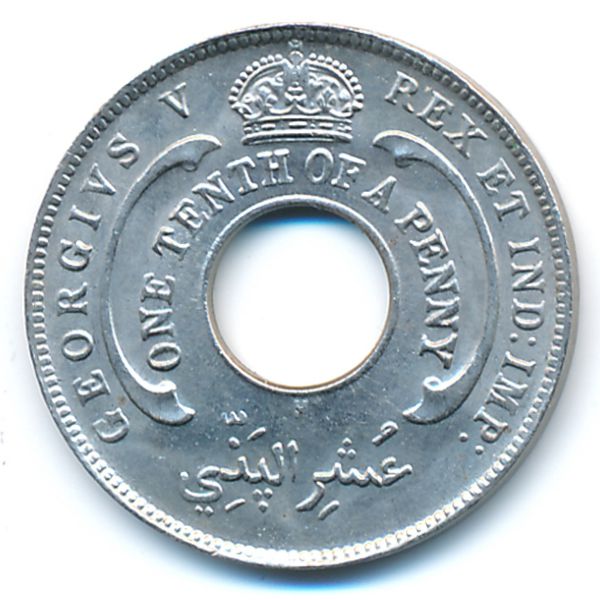 Британская Западная Африка, 1/10 пенни (1915 г.)