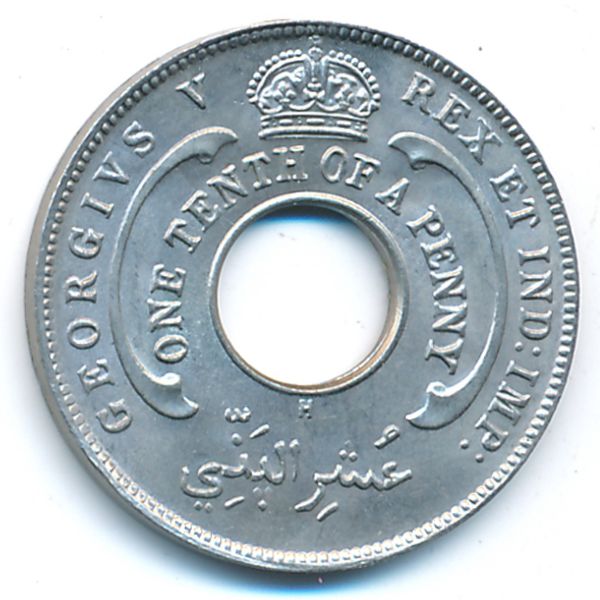 Британская Западная Африка, 1/10 пенни (1915 г.)