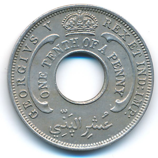 Британская Западная Африка, 1/10 пенни (1936 г.)