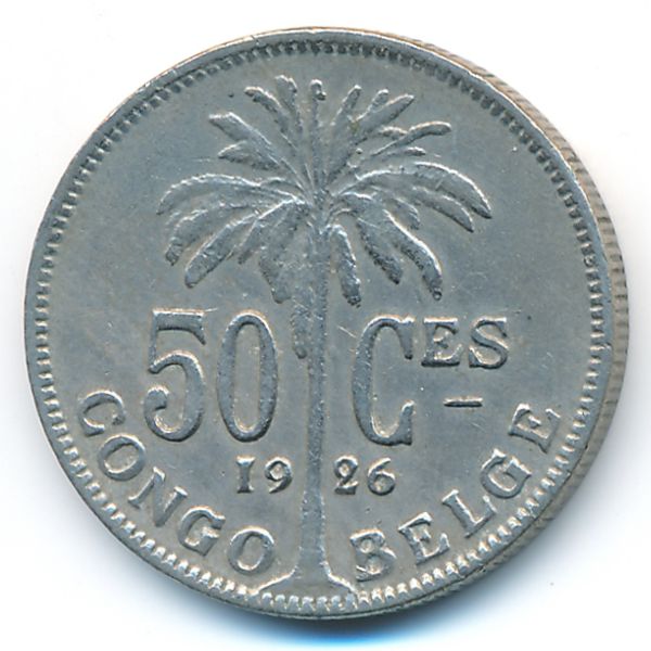 Бельгийское Конго, 50 сентим (1926 г.)