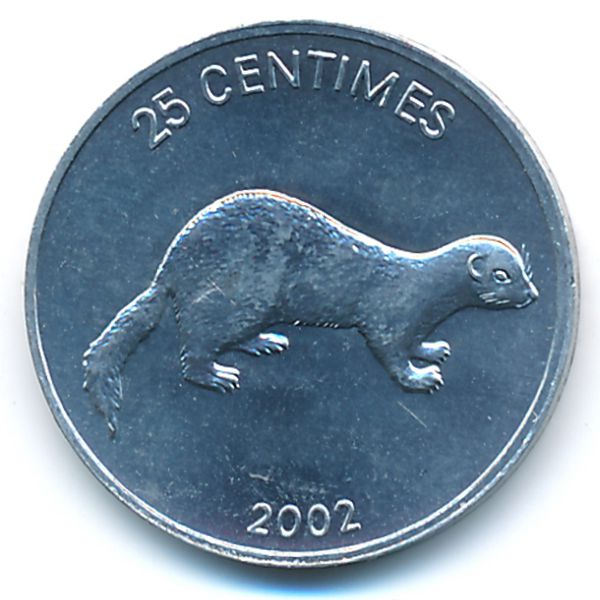 Конго, Демократическая республика, 25 сентим (2002 г.)