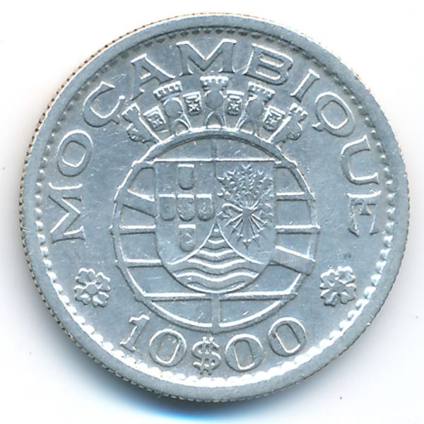 Мозамбик, 10 эскудо (1960 г.)