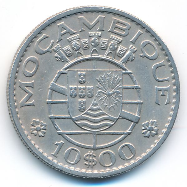 Мозамбик, 10 эскудо (1974 г.)