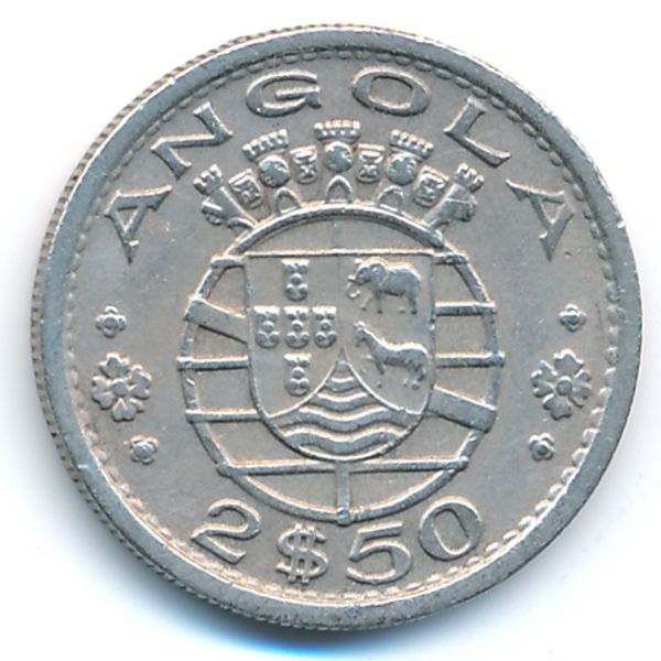 Ангола, 2,5 эскудо (1967 г.)