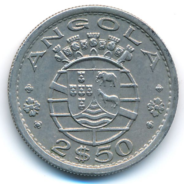 Ангола, 2,5 эскудо (1967 г.)