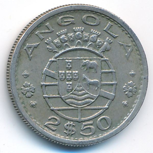 Ангола, 2,5 эскудо (1969 г.)
