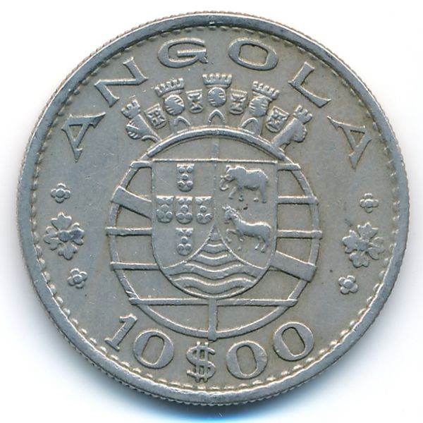 Ангола, 10 эскудо (1969 г.)
