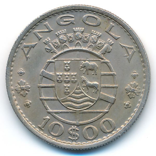 Ангола, 10 эскудо (1969 г.)