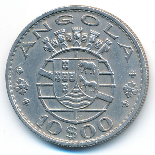 Ангола, 10 эскудо (1970 г.)