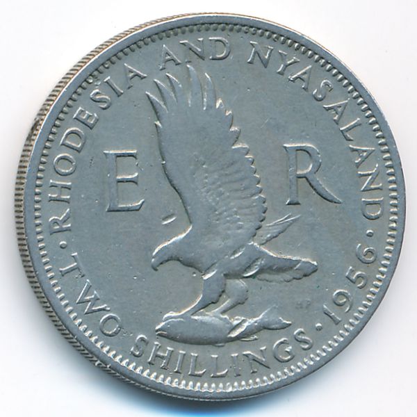 Родезия и Ньясаленд, 2 шиллинга (1956 г.)