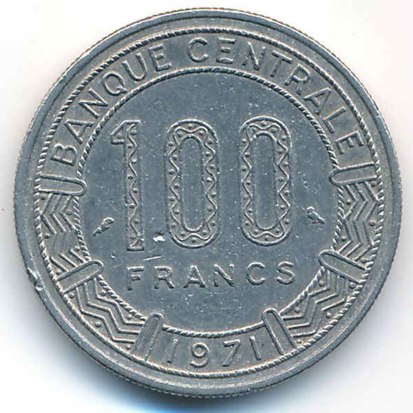 Конго, 100 франков (1971 г.)