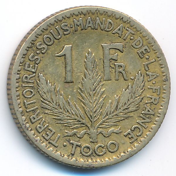 Того, 1 франк (1924 г.)
