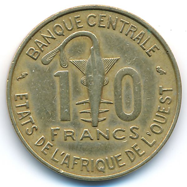 Западная Африка, 10 франков (1971 г.)