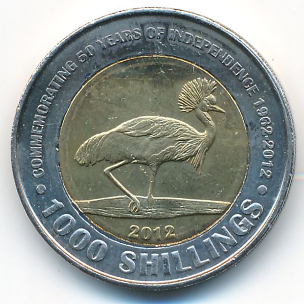 Уганда, 1000 шиллингов (2012 г.)